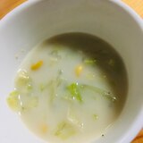 スキムミルクで簡単野菜スープ